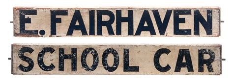 Lot 49: Trolley Signs – Willis Henry Auctions, Inc.