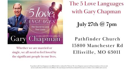 Jul 27 | The 5 Love Languages with Dr. Gary Chapman - In Person! | St. Louis, MO Patch