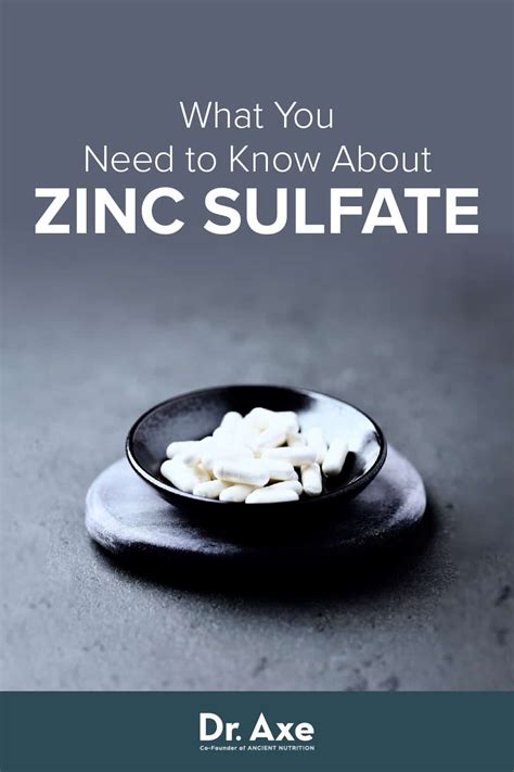 Zinc Sulfate: Uses, Benefits, Dosage, Risks, Side Effects - Dr. Axe