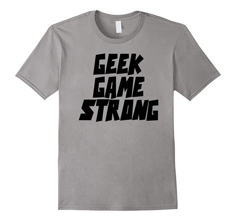 Comic Book Style Font Tee Shirt Geek Game Strong Tshirt-Rose – Rosetshirt