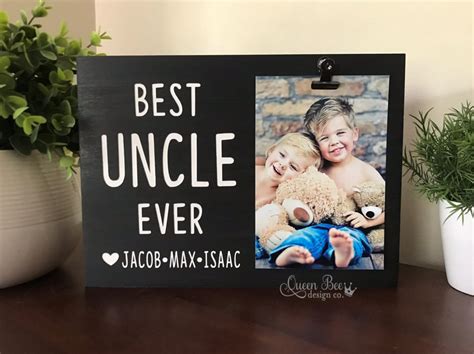 Best Uncle Ever Picture Frame Uncle Frame Father's Day | Etsy