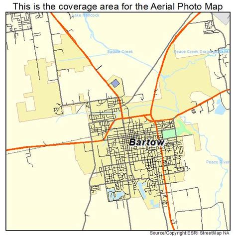 Aerial Photography Map of Bartow, FL Florida