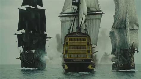 Pirates of the Caribbean: At World's End - Ship Battle - YouTube