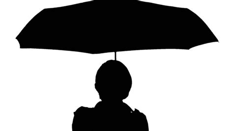 Person Holding Umbrella Silhouette at GetDrawings | Free download