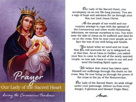 Prayer to our lady - Missionaries of the Sacred Heart