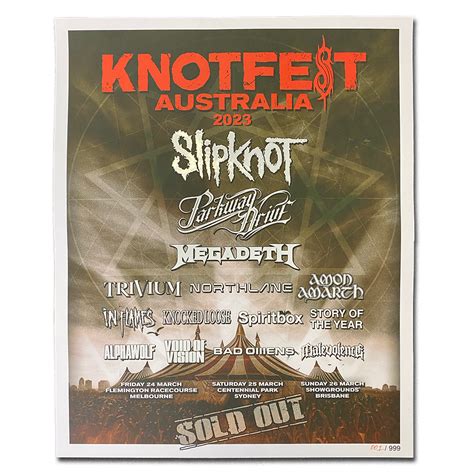 Knotfest Australia 2023 Poster – Knotfest Official Store