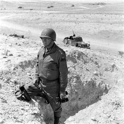 General George S. Patton Leading American Forces in Tunisia