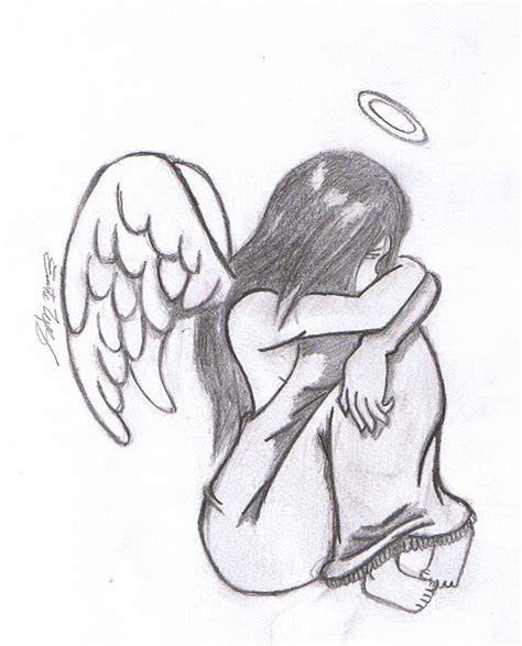 Sad Angel Drawing at GetDrawings | Free download