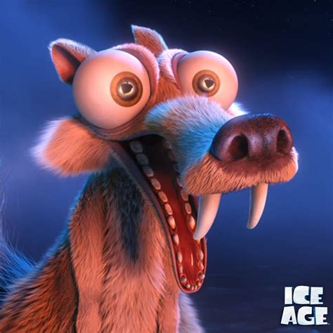 Look out, acorn. Scrat has those hungry eyes... | Cartoon drawings, Ice ...