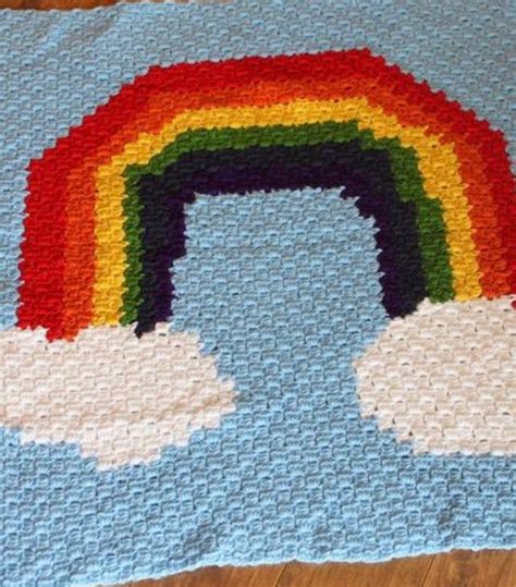 Rainbow Crochet, Rainbow Crochet Pattern, Rainbow and Clouds Instant ...