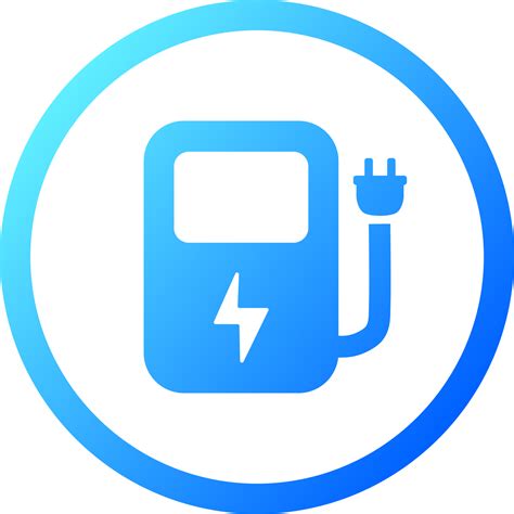 Electric Vehicle Charging Station Icons Png Alpha Channel