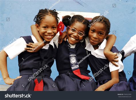 Jamaican School Girl Uniform Photos and Images