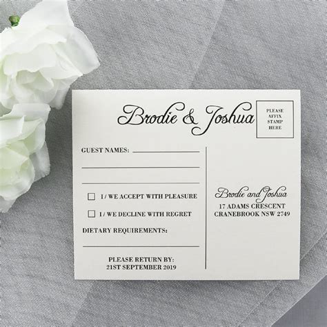 Rsvp Cards With Guest Names - Janeesstory