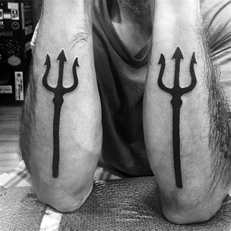 40 Trident Tattoo Designs for Men