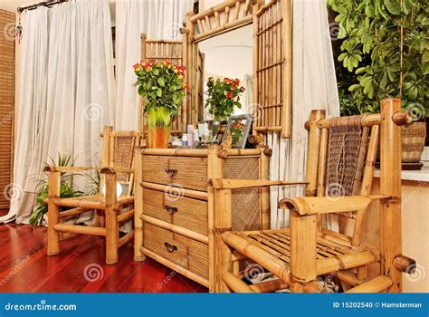 Ethnic Bamboo Furniture Stock Photo - Image: 15202540