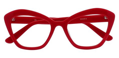 Geneva Cat Eye Prescription Glasses - Red | Women's Eyeglasses | Payne ...