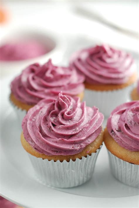 Naturally-Colored Wild Blueberry Buttercream Frosting - Wild Blueberries