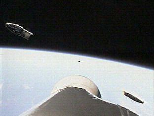 The Launch of Mars Odyssey, seen from the Rocket Cam