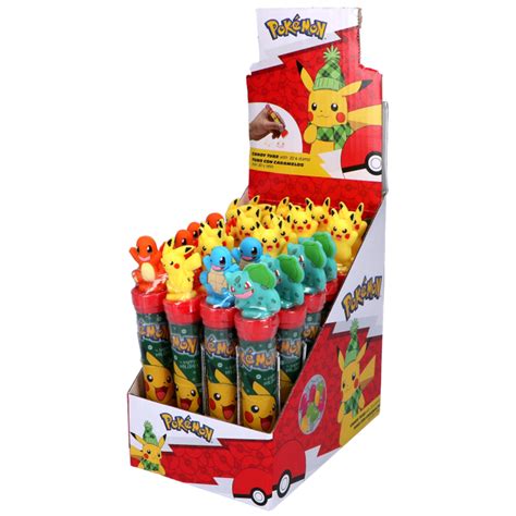 Pokemon Stamps With Candy 8g - Bulk Purchase 24 Pcs Wholesale