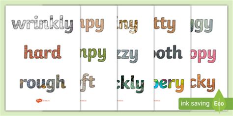 * NEW * Different Texture Words for Children (teacher made)