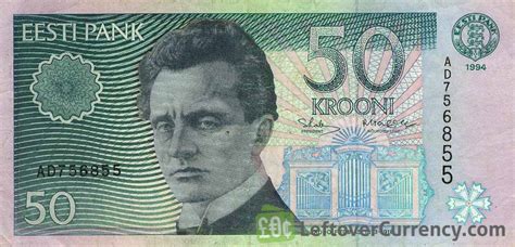 50 Estonian Krooni (Rudolf Tobias) - Exchange yours for cash