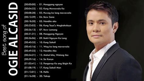 Ogie Alcasid Nonstop Love Songs Ogie Alcasid Best OPM Love Songs ...