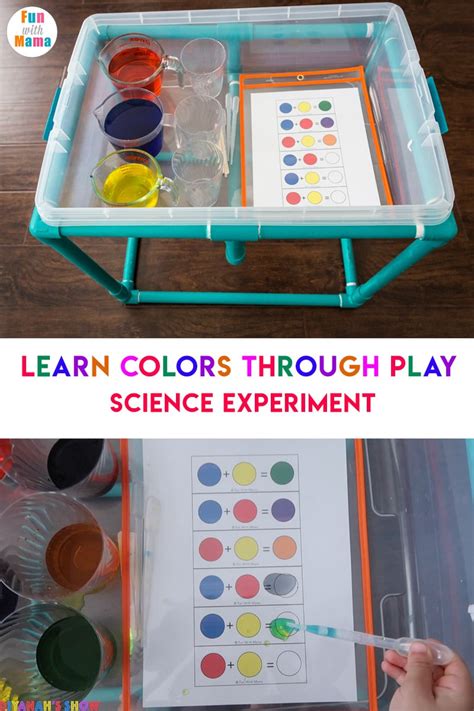 Color Mixing Water Activity For Kids - Fun with Mama