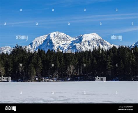 winter in the german alps Stock Photo - Alamy