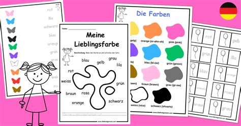 Free German Colour Worksheet For Kids: Learning Colours the Easy Way!