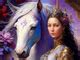 5D Diamond Painting Princess and White Horse Kit