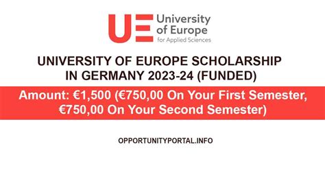 University of Europe Scholarship In Germany 2023-24 (Funded ...