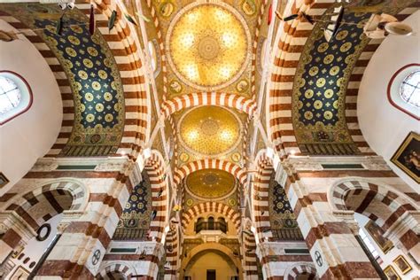 Interior of Notre-Dame De La Garde Basilica in Marseille, France ...