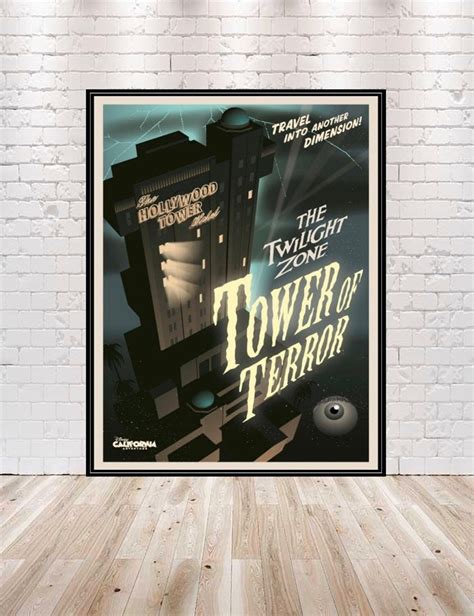 Tower of Terror Attraction Poster Hollywood Studios Posters | Etsy