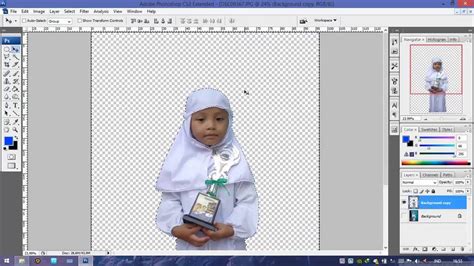 Tutorial Photoshop : Cara Crop dan Ganti Background - YouTube