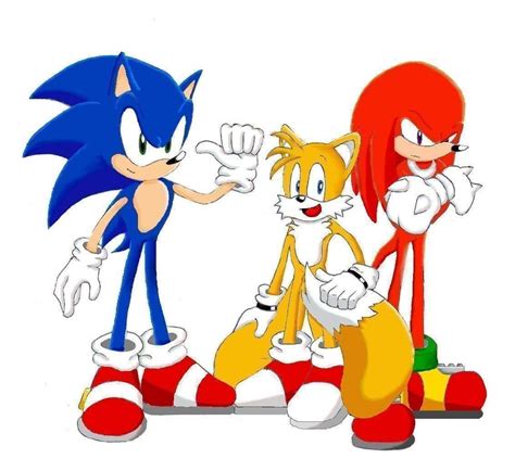 Sonic, Tails and Knuckles by LightningGuy on DeviantArt