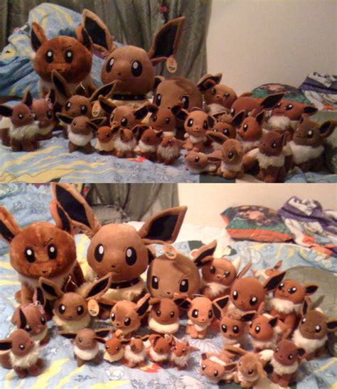 My Huge Eevee Plush Collection by Eevee-Kins on DeviantArt