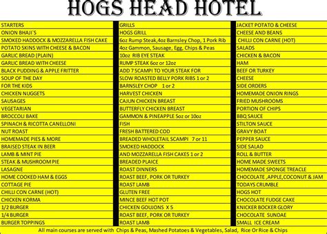 Restaurant - Hogs Head Hotel Nottingham