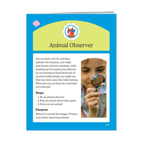 Daisy Animal Observer Badge Requirements | Girl Scout Shop