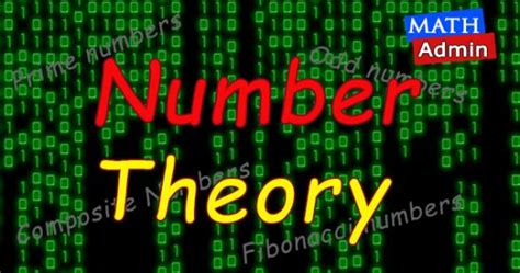 Number Theory - Math Admin