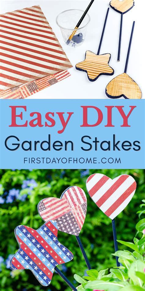 How to Make Easy Decorative Garden Stakes - DIY Tutorial