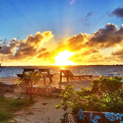 Beautiful Sunrise over the lagoon, Bora Bora Ecolodge, Anau | Beautiful sunrise, Bora bora, Sunrise