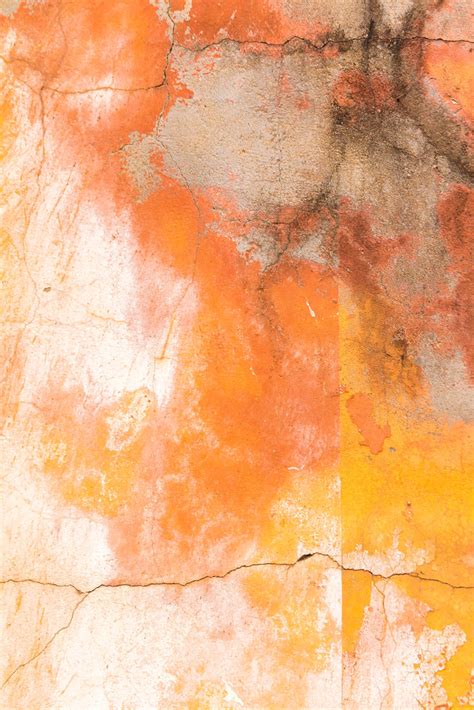 Biques: Orange Abstract | Distressed paint job on the walls … | Flickr