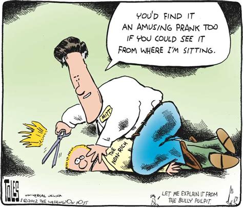 Political Cartoon on 'Romney Dismisses School “Prank”' by Tom Toles ...