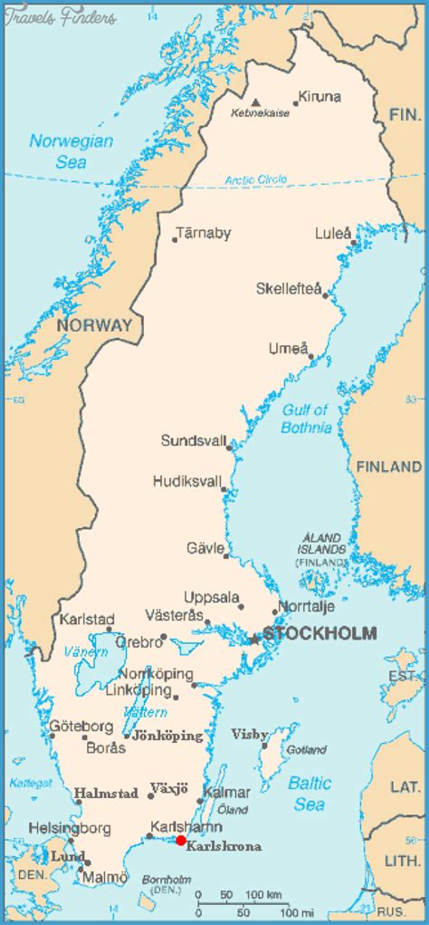 Karlskrona Sweden Map - TravelsFinders.Com