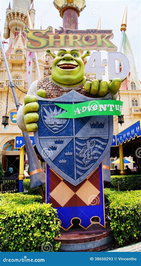 Shrek 4D Adventure Universal Studios Singapore Editorial Stock Photo - Image of cartoon, ogre ...