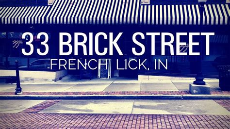 33 Brick Street French Lick Indiana - YouTube