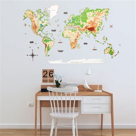 World Maps as Art Nursery Wall Decor Kids World Map Kids | Etsy