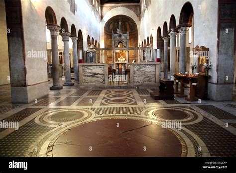 Interior of the Basilica di Santa Maria in Cosmedin in Rome Stock Photo - Alamy