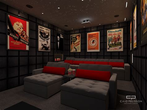 projeto de design de interiores de sala de cinema home theater em itatiba - sp | Design de home ...