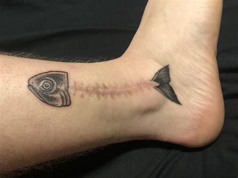 Fish Bones, done by Trevor Varem, Mission Tattoo Parlour, Calgary Alberta : r/tattoos